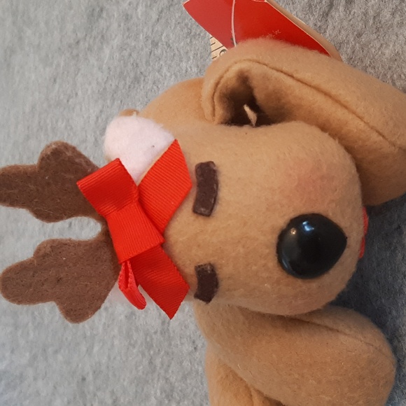 Vintage Rhonda Reindeer Bean Bag Plush Hallmark Burger King 1987 - Picture 6 of 6